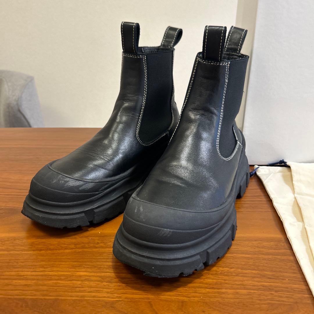 SOFIE D'HOORE ブラック サイドゴアブーツ - メルカリ