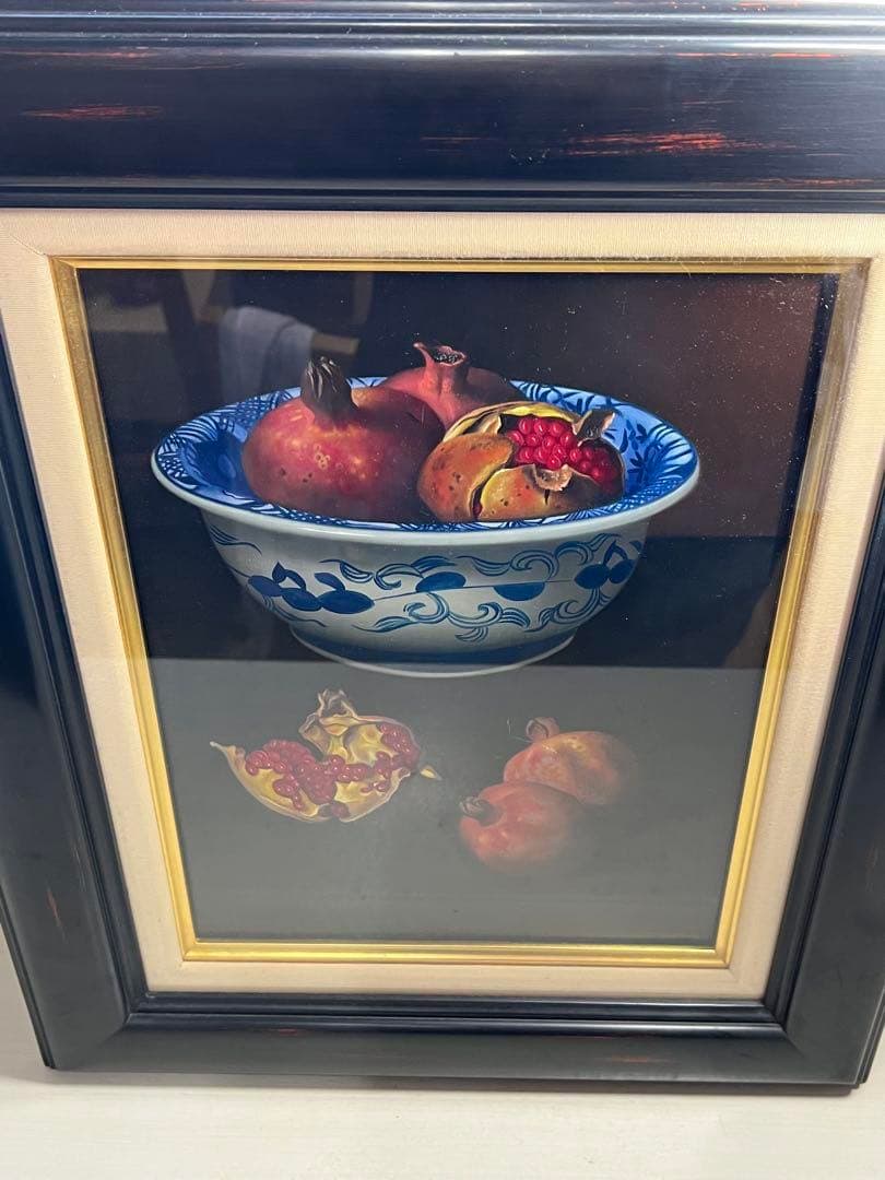 ☆Chiejasさま専用☆ 柾木高 『鉢に柘榴』 F4号 油絵 - メルカリ