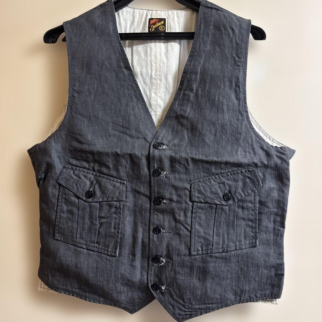 MFSC ミスターフリーダム シュガーケーン ベスト 未使用 38 SUGAR CANE MISTER FREEDOM×SUGAR (ミスターフリーダム×シュガーケーン