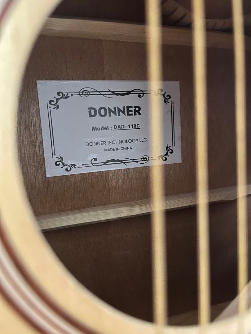 DONNER アコースティックギター DAG-1C/DAD-110C - メルカリ
