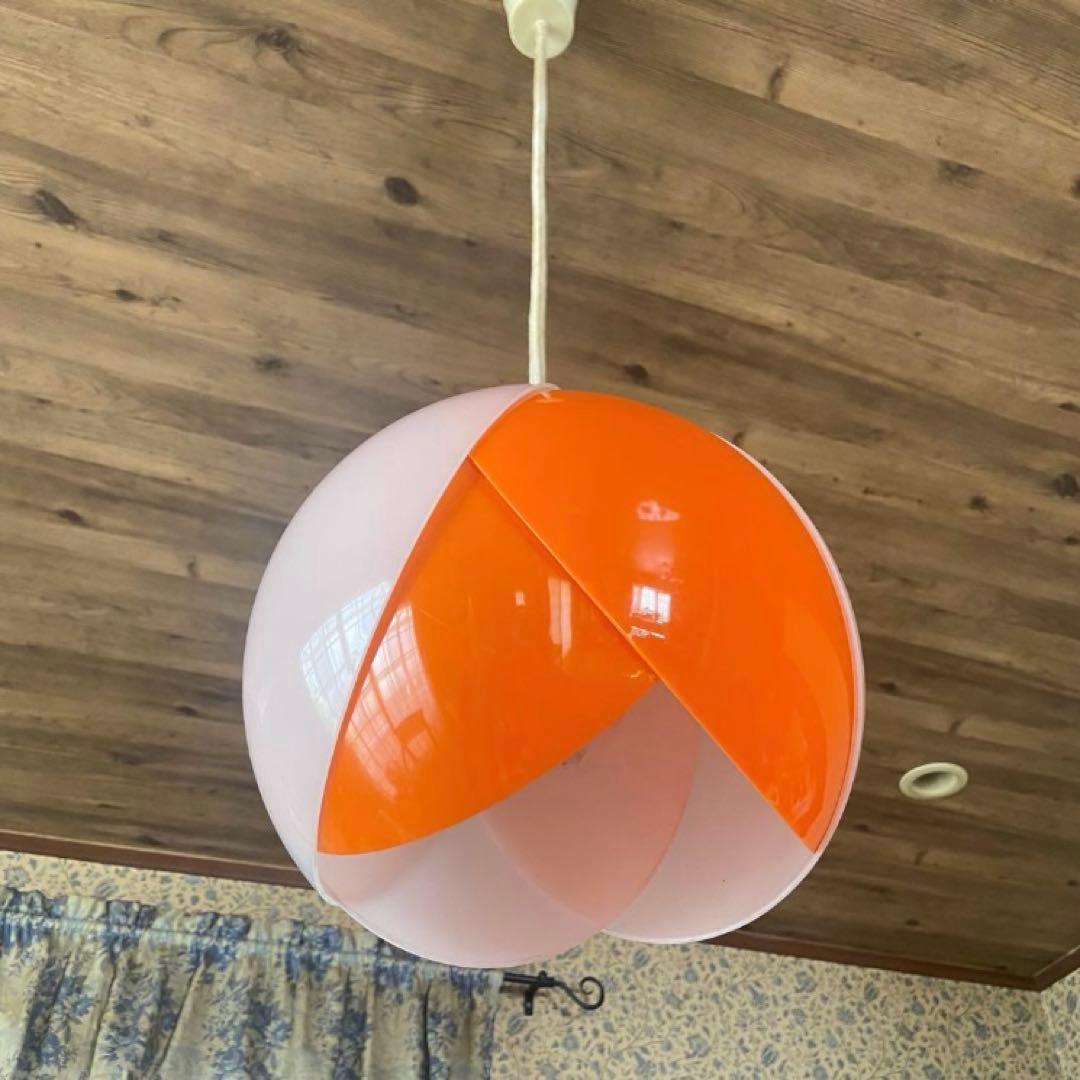 昭和レトロ チューリップライト 当時物 ペンダントライト レトロポップ