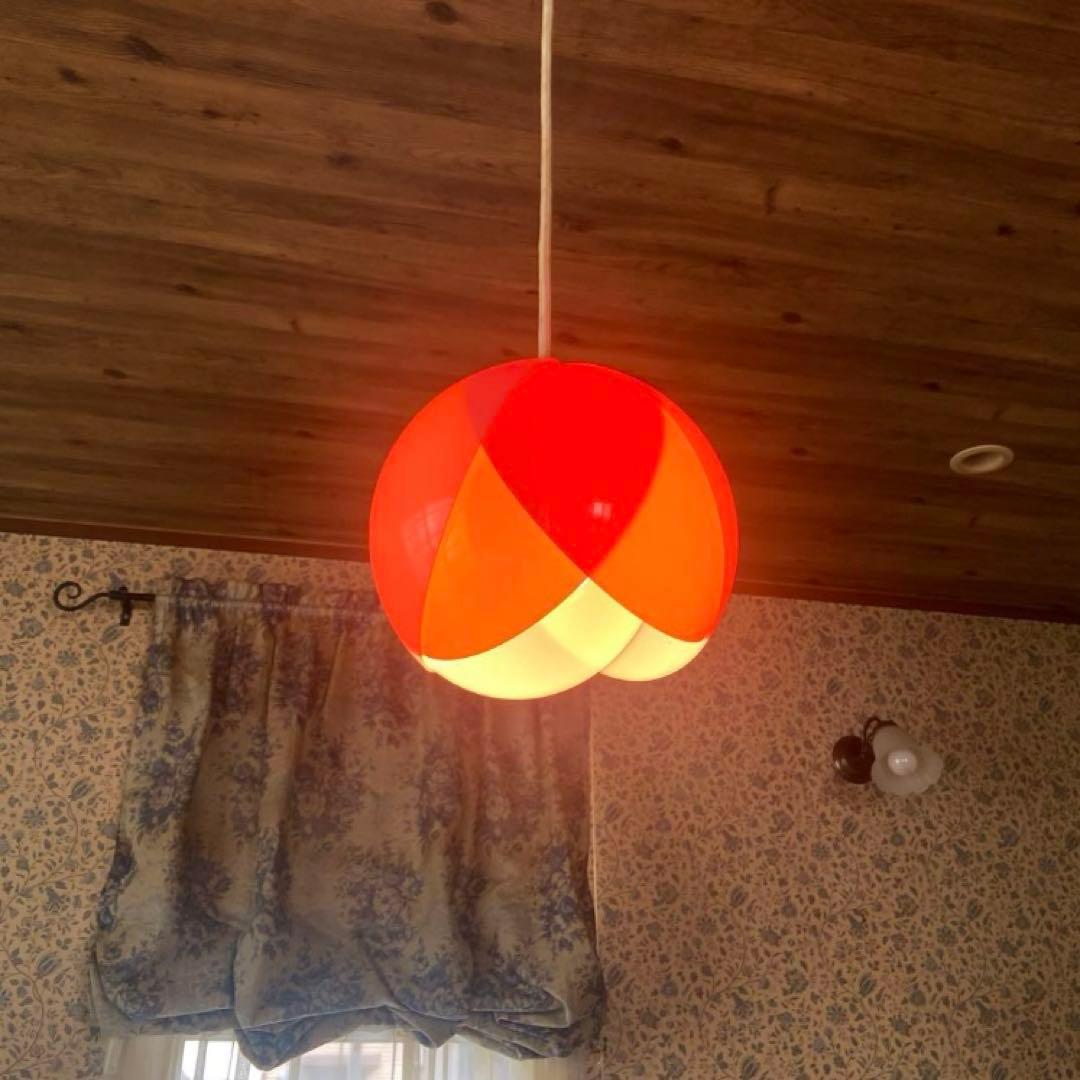昭和レトロ チューリップライト 当時物 ペンダントライト レトロポップ