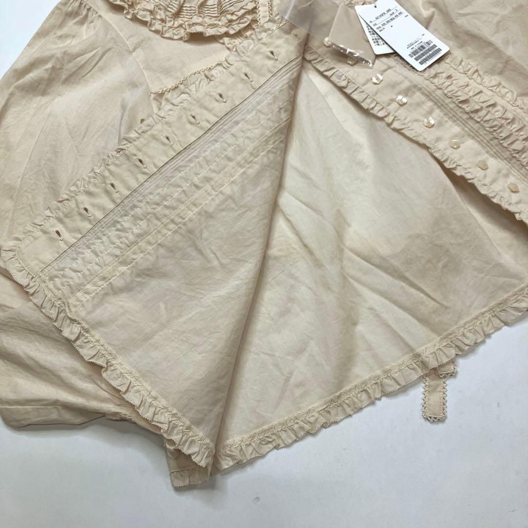 新品未使用】ピンクハウス 生成 ピコフリル 豪華オーバーブラウス/2024