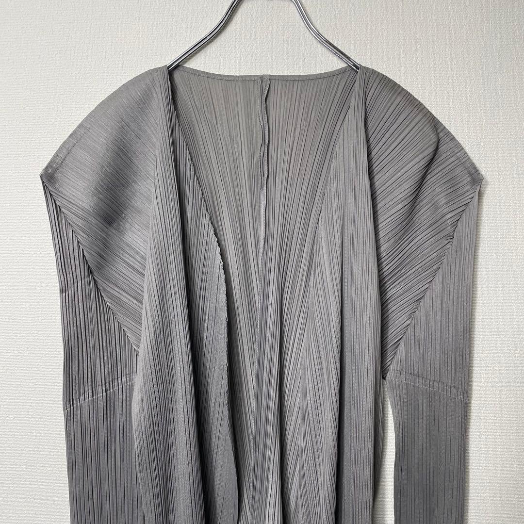 プリーツプリーズ イッセイミヤケ 長袖カーディガン ブラウス 羽織