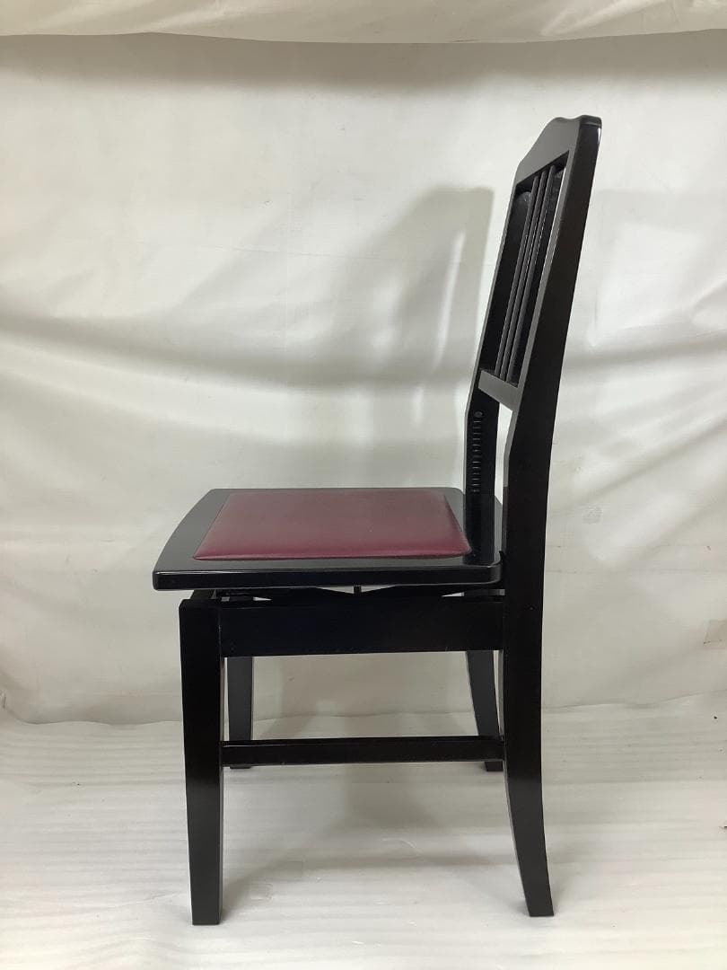 78537※YAMAHA背もたれ付きピアノ椅子（黒）