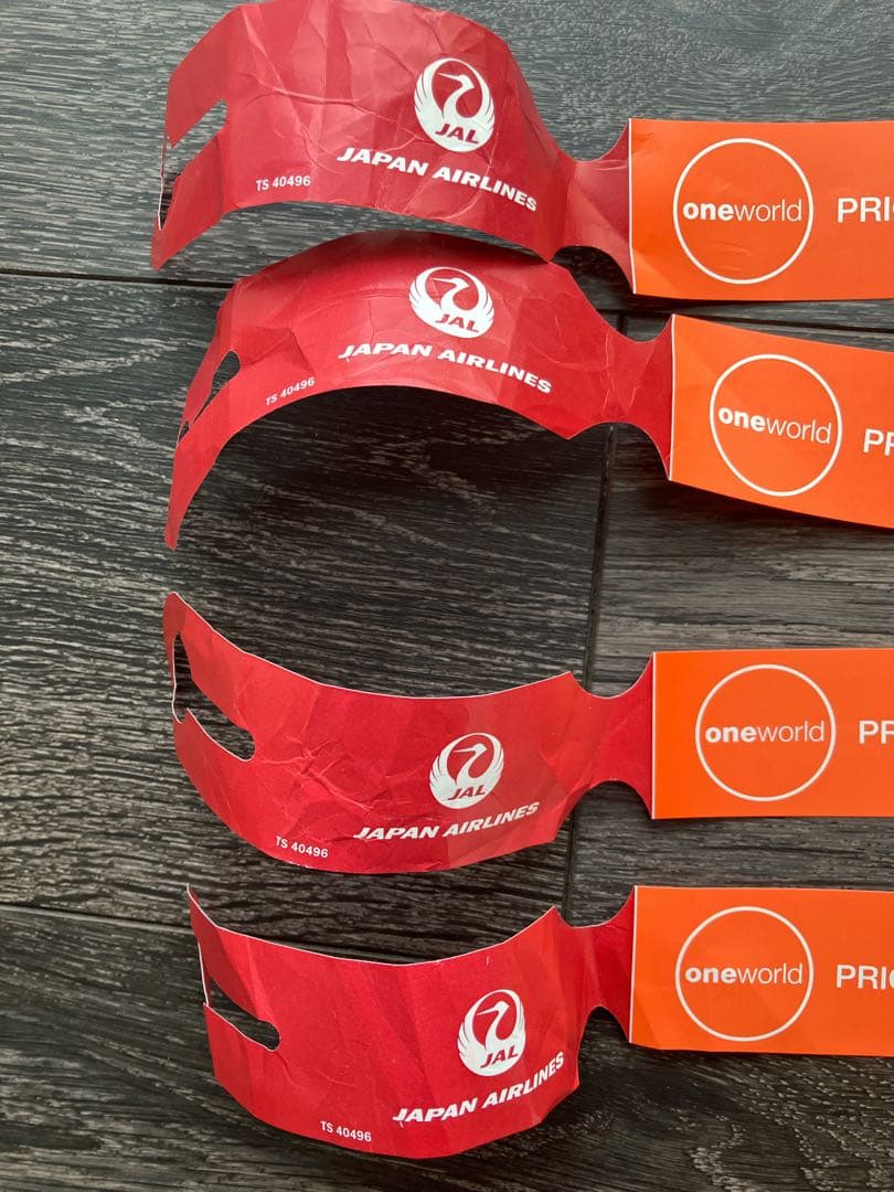 JAL/日本航空 国際線 ファーストクラス タグ 4枚セット - メルカリ