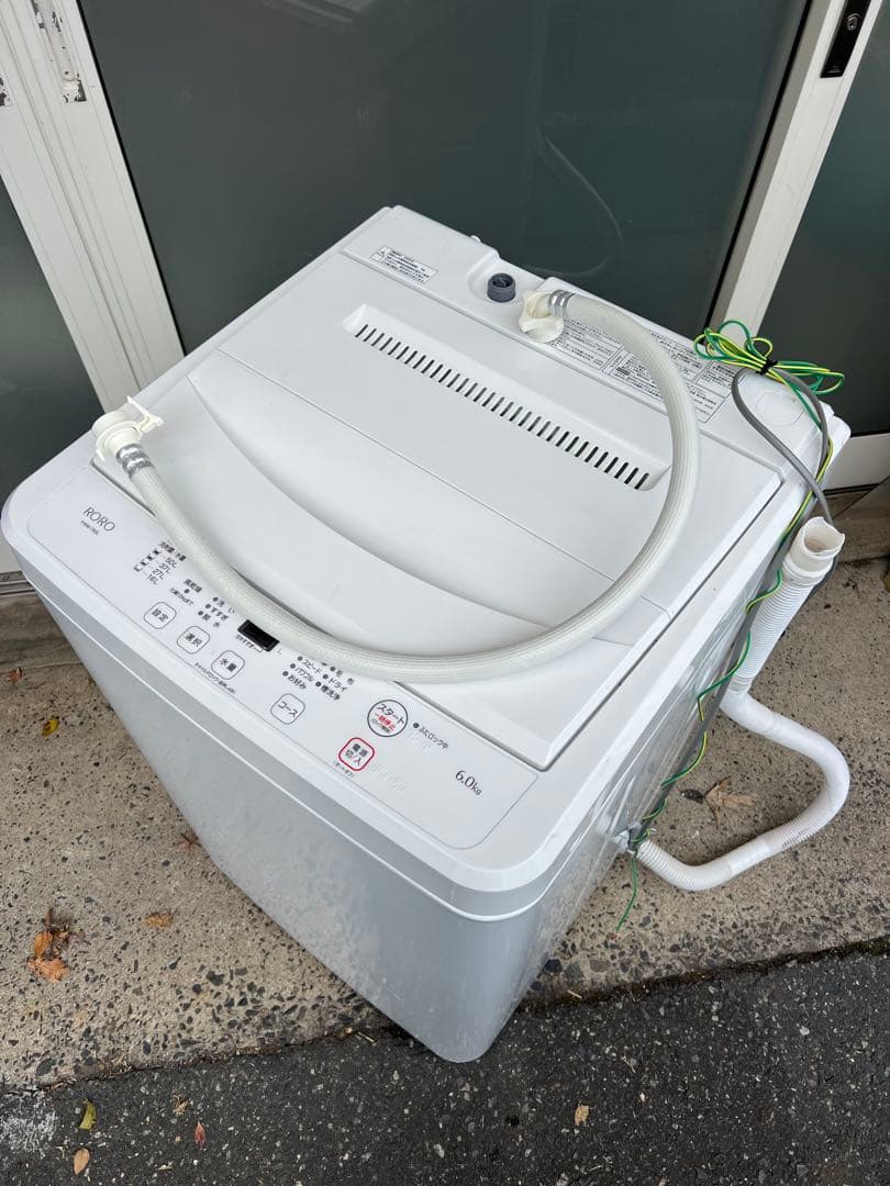 9*)様 送料込！縦型洗濯機 6.0kg 2024年製 YWM-T60L ヤマダ