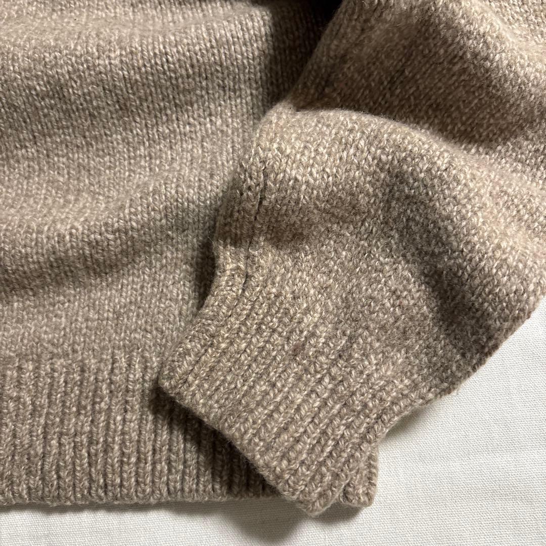 極美品 00s L.L.Bean ラムウール ヘンリーネック ニット セーター
