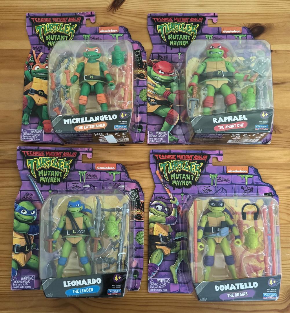 ミュータント ニンジャ タートルズ フィギュア 4体セット 送料無料