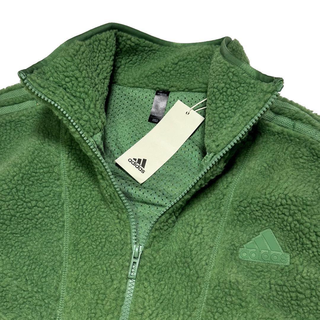 2新品 XL アディダス フリース ボアベスト グリーン JP4616 - メルカリ