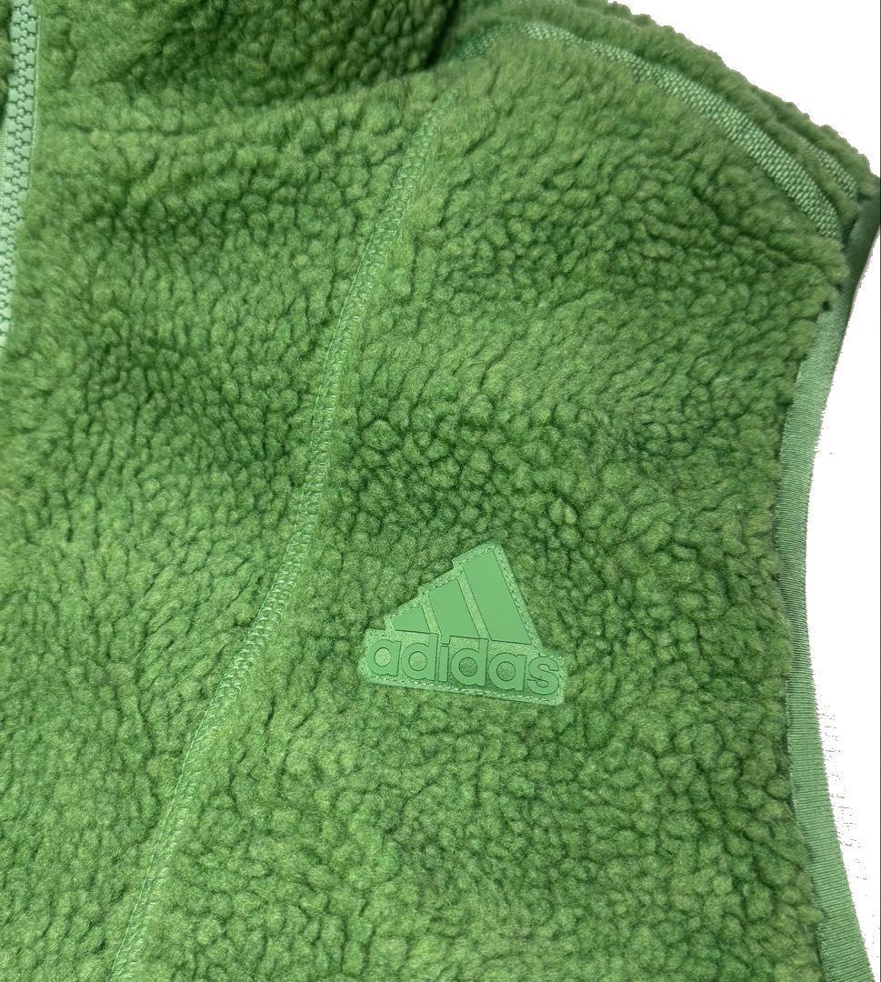 2新品 XL アディダス フリース ボアベスト グリーン JP4616 - メルカリ