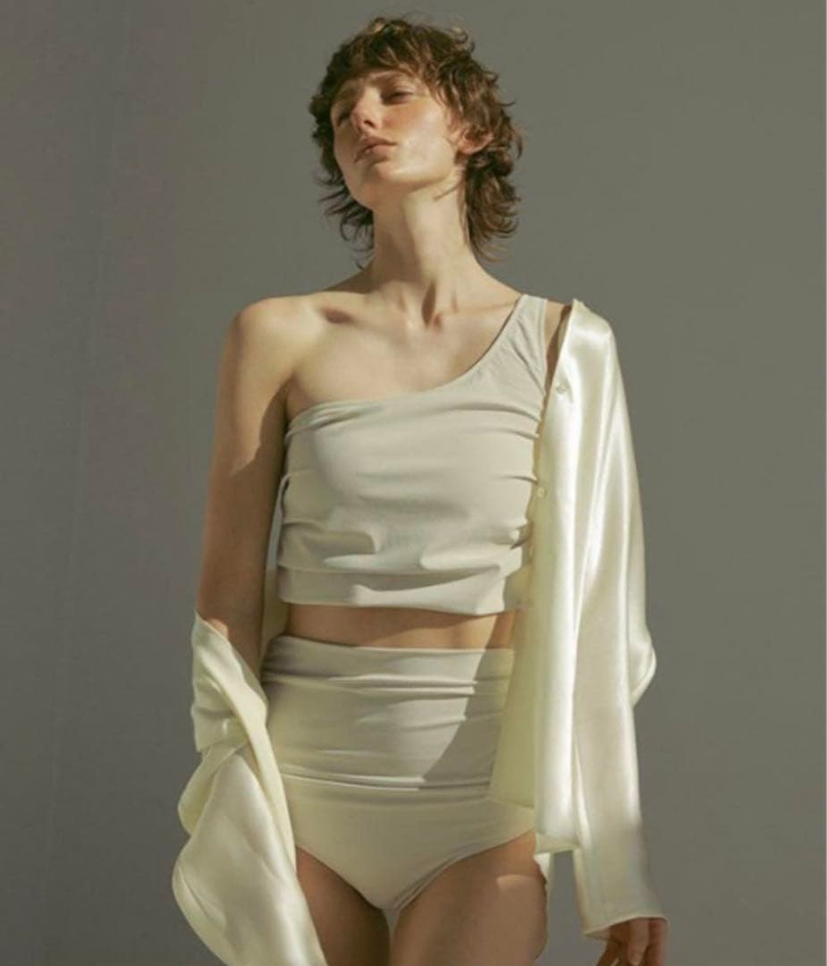 ETRE TOKYO サイドタックワンショルダースイムウェア ETRE TOKYO（エトレトウキョウ） 水着 「ALEXIA STAM×ETRE TOKYO