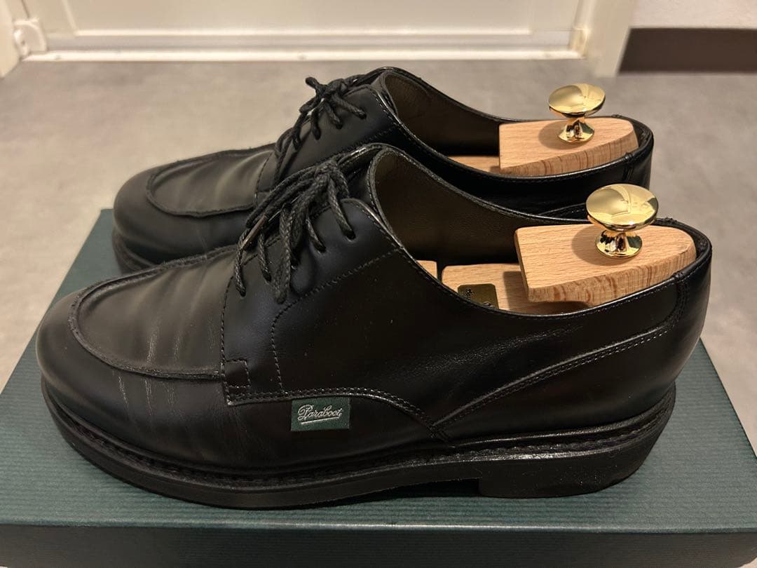 パラブーツ EDIFICE別注 シャンボード ステッチ黒24.5cm - メルカリ