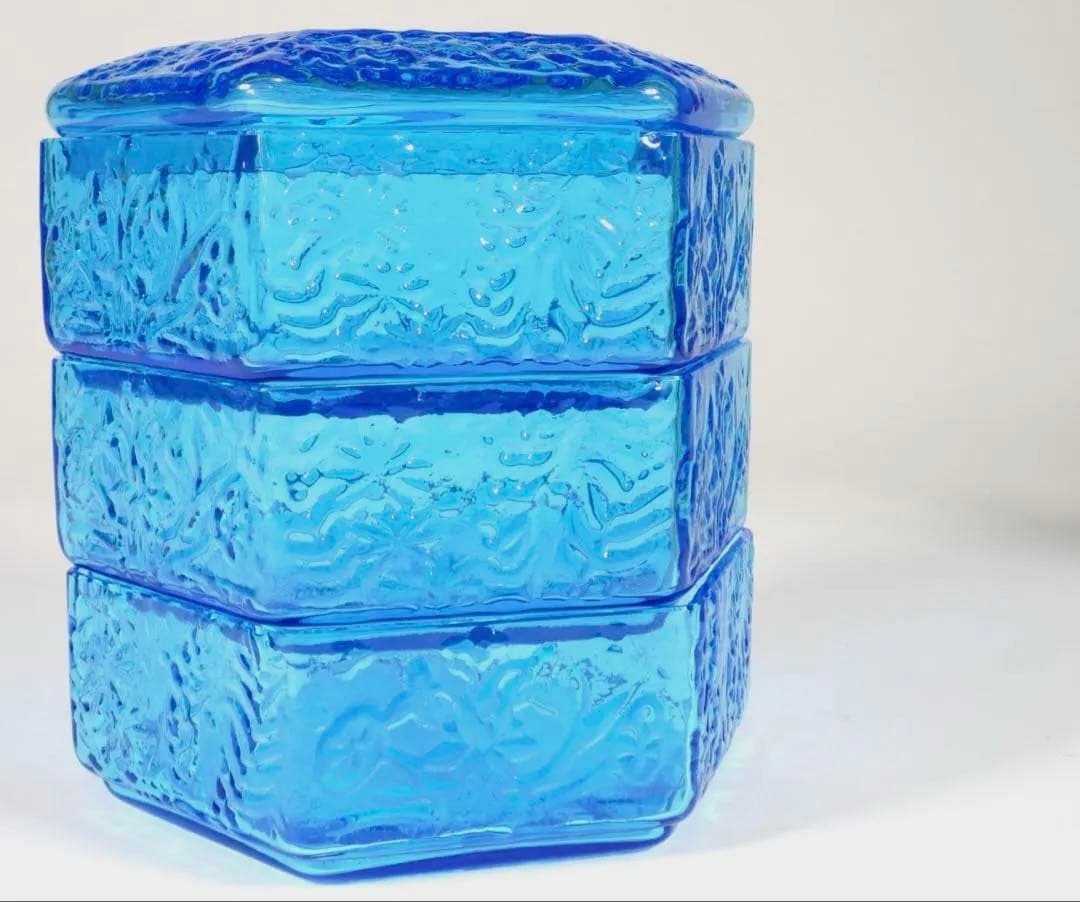 江戸吹硝子 六角縁高』『清昌堂やました謹製』三段重箱 茶道具 - メルカリ