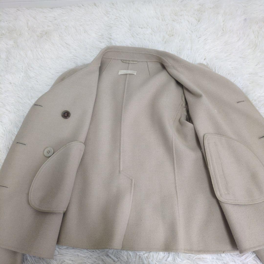 S MAXMARA クチートアマーノヴァージンウール ショートコート Pコート