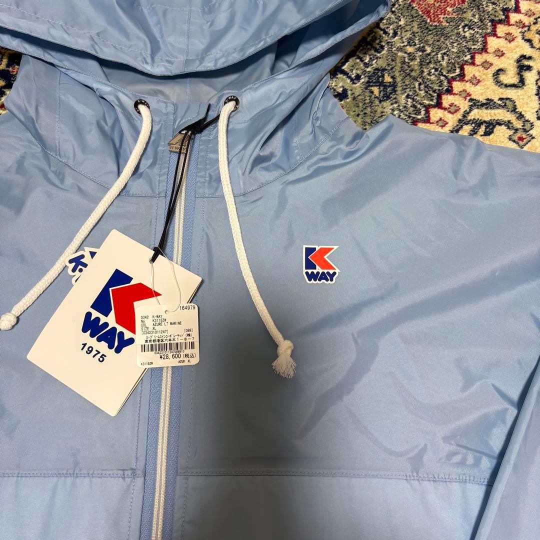 新品・未使用】上杉柊平着用 k-way ナイロンジャケット XL 水色 - メルカリ
