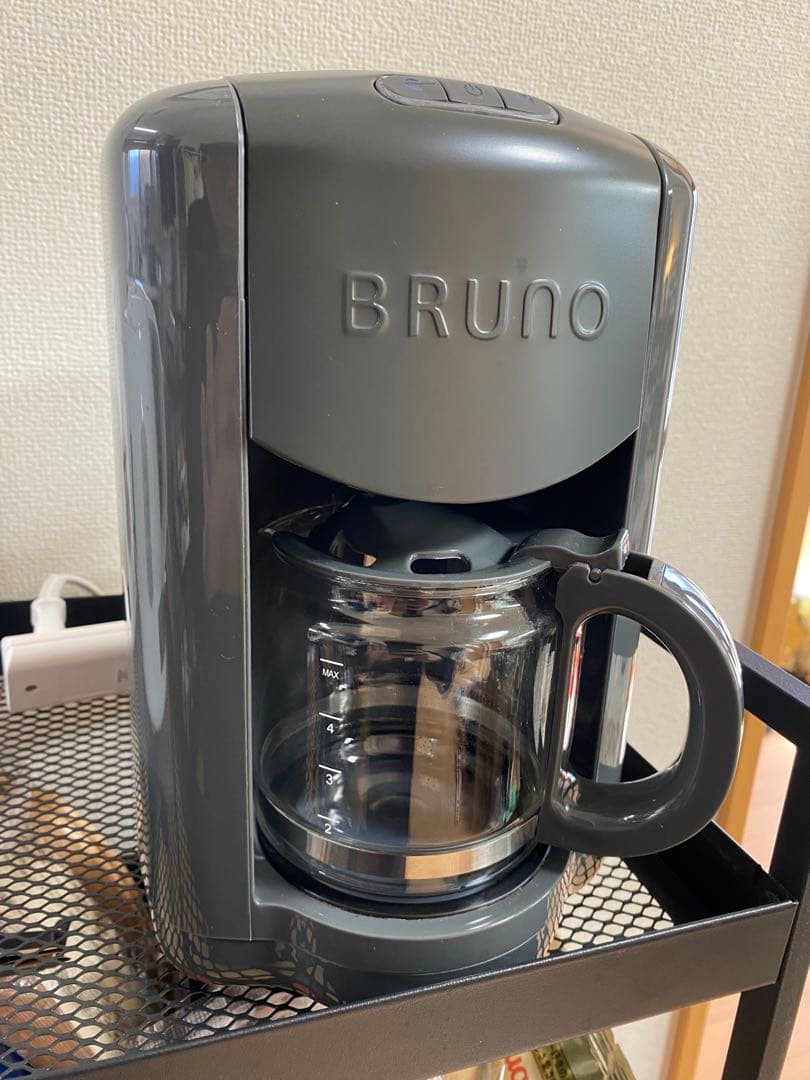BRUNO コンパクトミル付きコーヒーメーカー チャコール - メルカリ