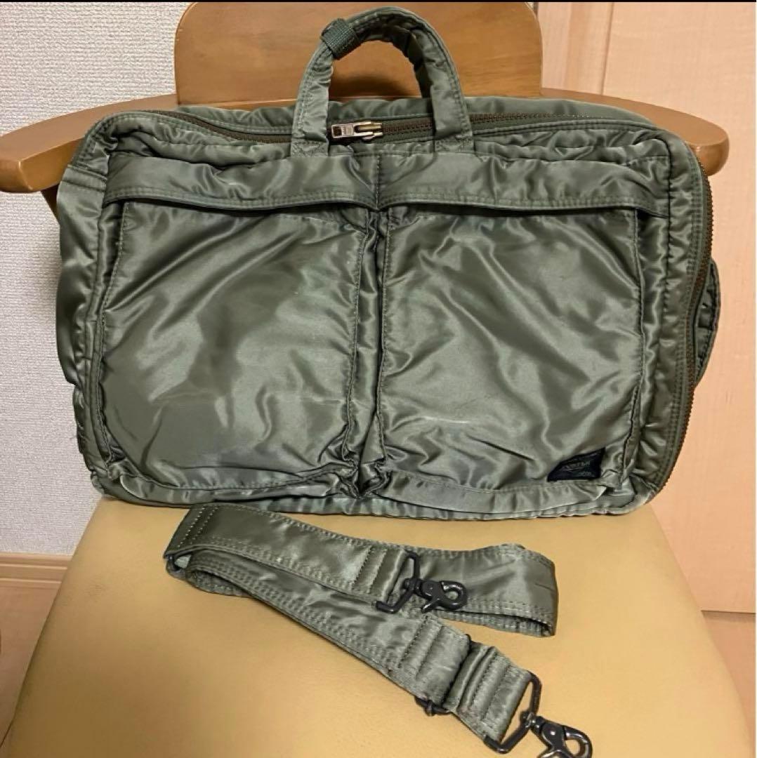 希少】ポーターセージグリーン3way ビジネスバッグ