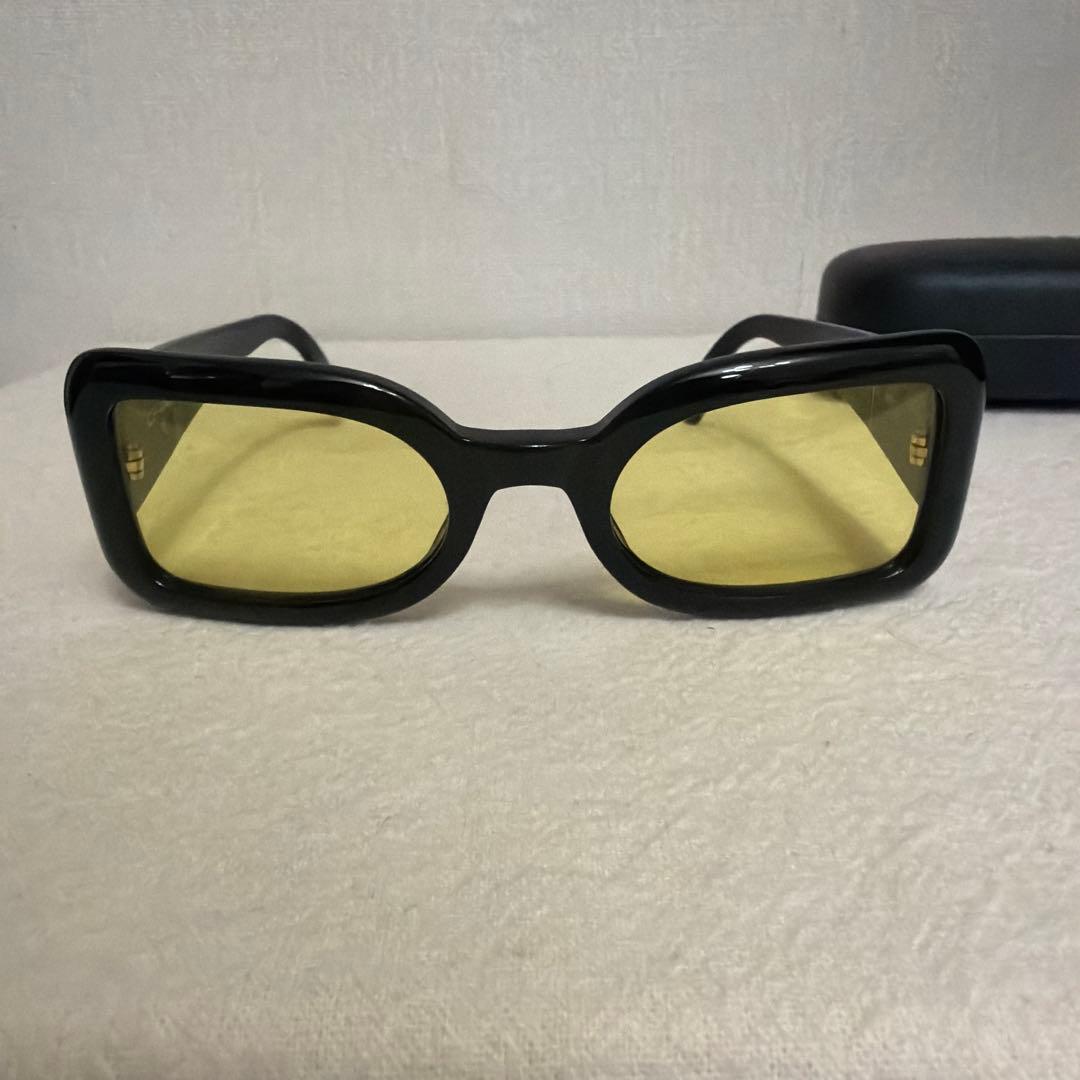 美品 CHANEL サングラス ココマーク ブラック イエローレンズ ケース付