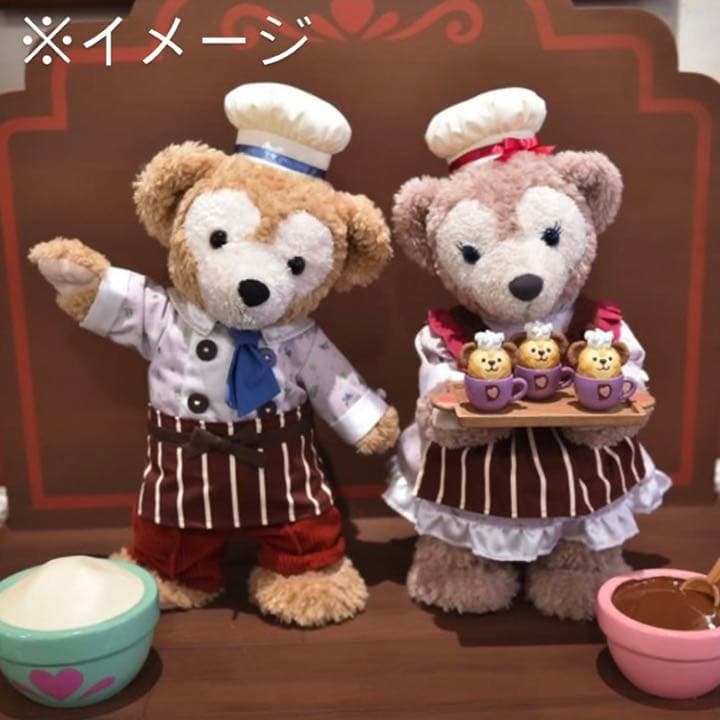 新品 未開封 ダッフィー シェリーメイ バレンタイン コスチューム 2015