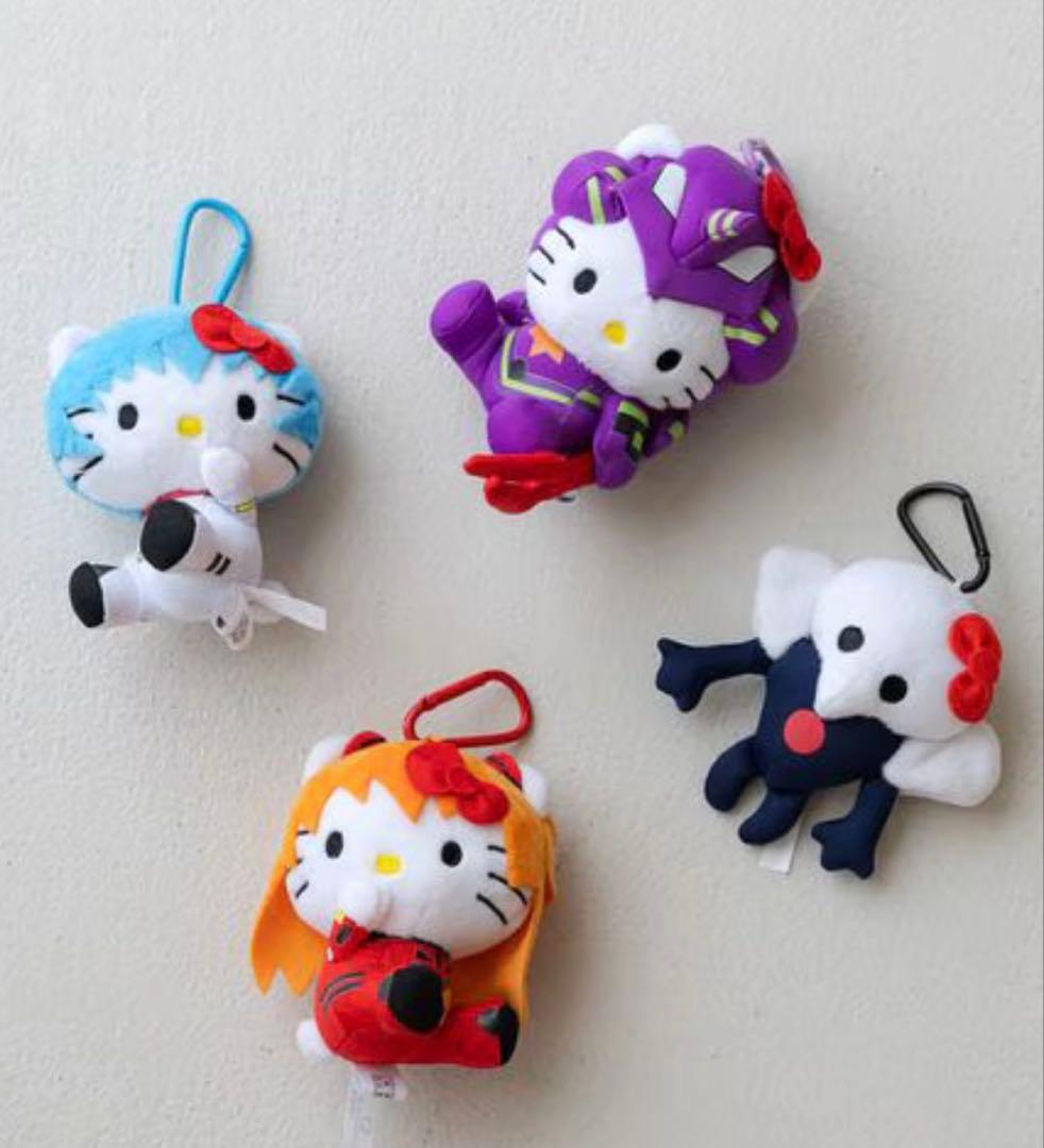 EVA x HELLO KITTYトイキーホルダー アスカ　レイ初号機　第4使徒 EVA x HELLO KITTY】トイキーホルダー レイ アスカ 第4使徒 - メルカリ