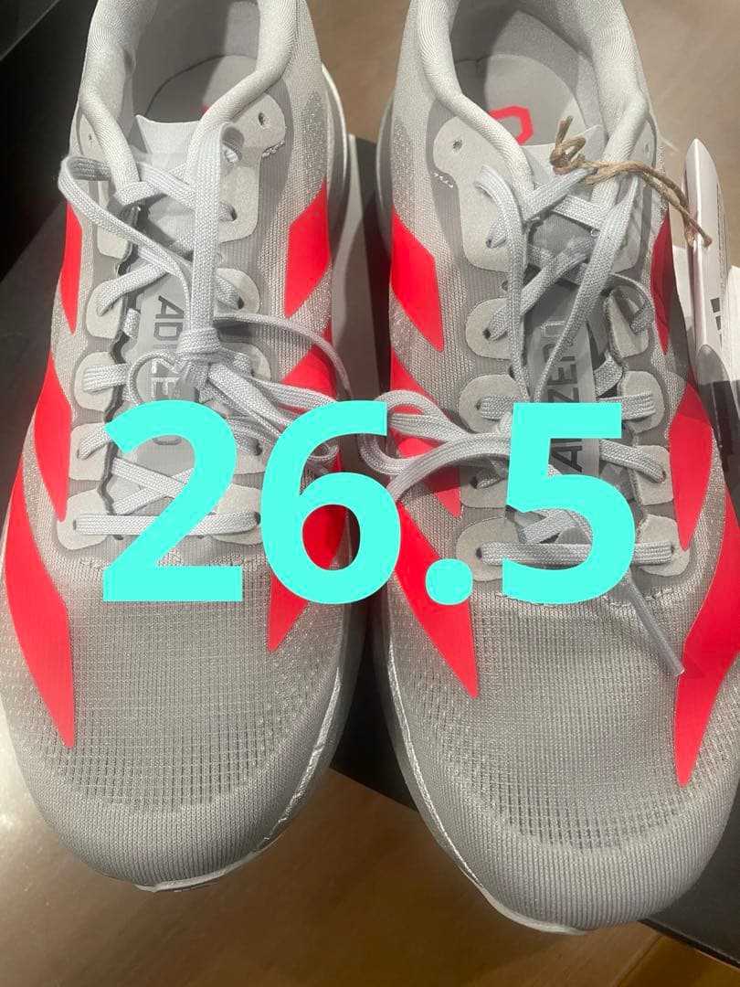 ADIZERO EVO SL 26.5 グレー/レッド アディダス ADIZERO EVO SL アディゼロ EVO SL KI3381 メンズ 陸上