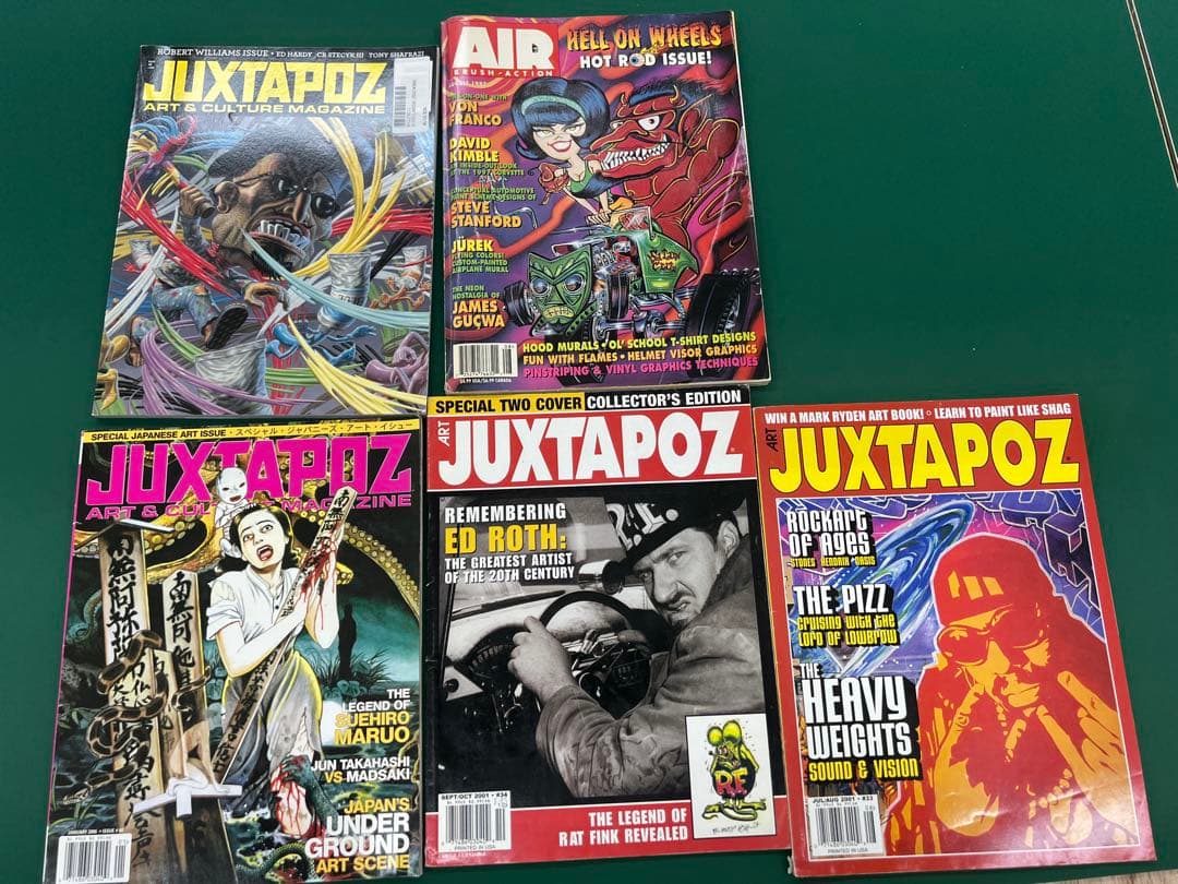 JUXTAPOZ ピンストライプ　丸尾末広　エドロス　ロバートウィリアムス JUXTAPOZ ピンストライプ 丸尾末広 エドロス ロバートウィリアムス