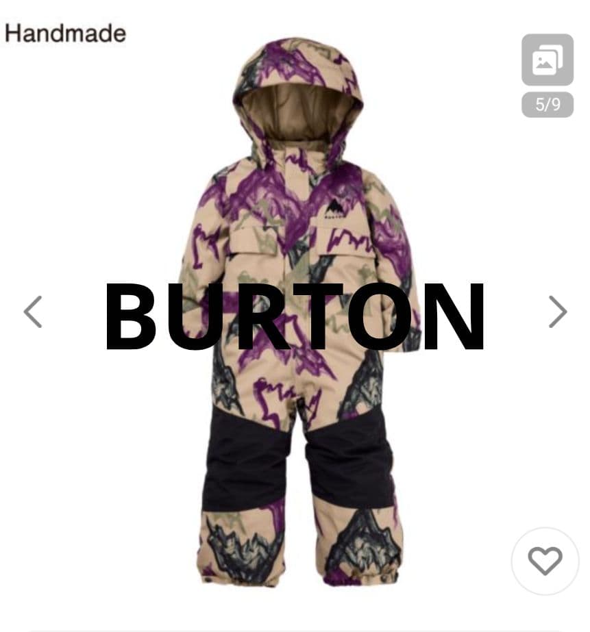 1回使用のみ BURTON スノースーツ XS レアカラー
