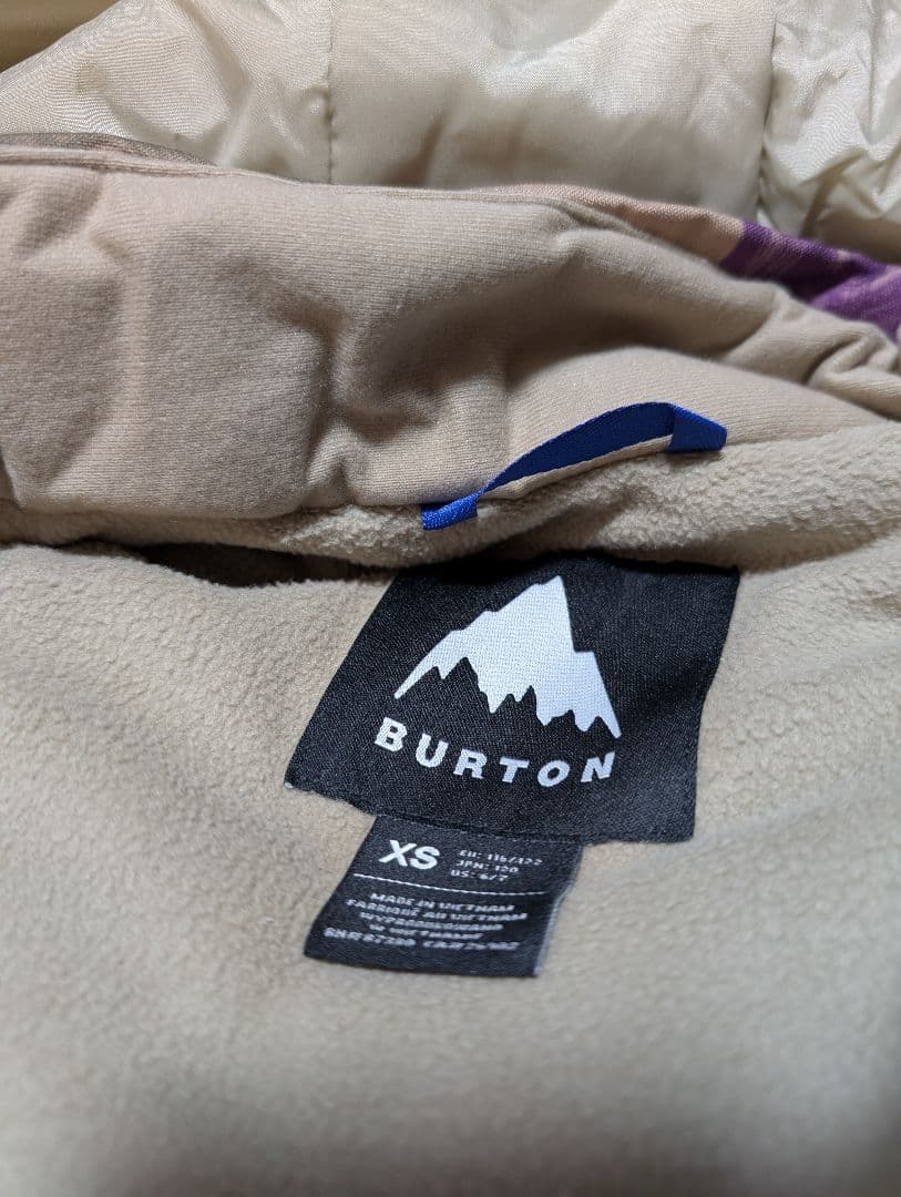 1回使用のみ BURTON スノースーツ XS レアカラー