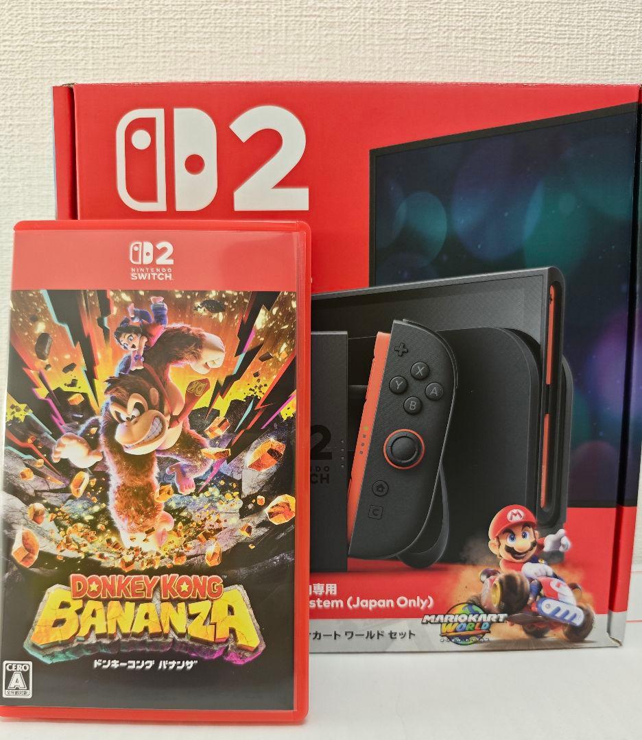 Nintendo Switch 2 Mario Kart & Donkeyセット Nintendo Switch 2, Mario Kart World Bundle, Donkey Kong Bananza