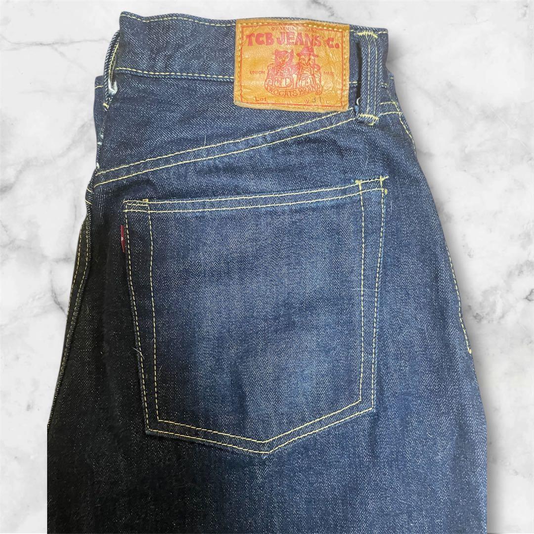 【特別価格】TCBLate S40's Jeans 13.5oz 赤タブW31