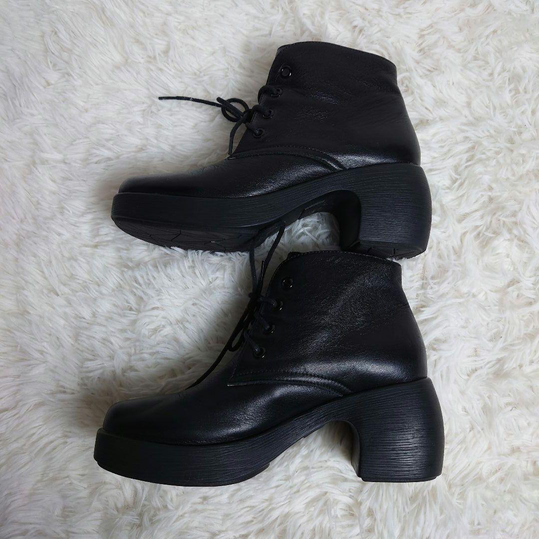 アレキサンダーワン レースアップ ショート ブーツ 黒 - メルカリ