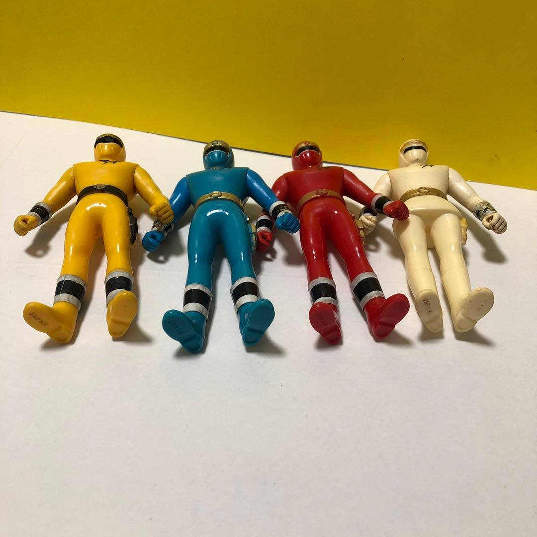 戦隊シリーズ 忍者戦隊カクレンジャー ソフビ バンダイ 日本製 4体