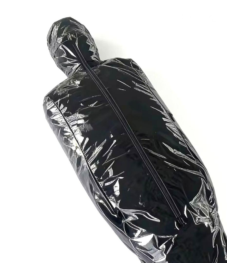 寝袋ゼンタイ拘束全身タイツ光沢エナメルマミーボンデージコスプレSM