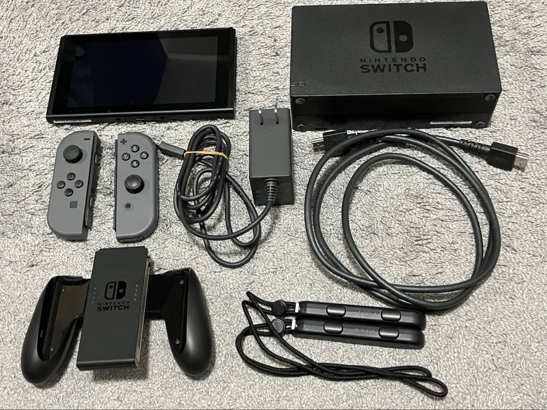 箱有り】Nintendo Switch グレー 本体 付属品付き - メルカリ