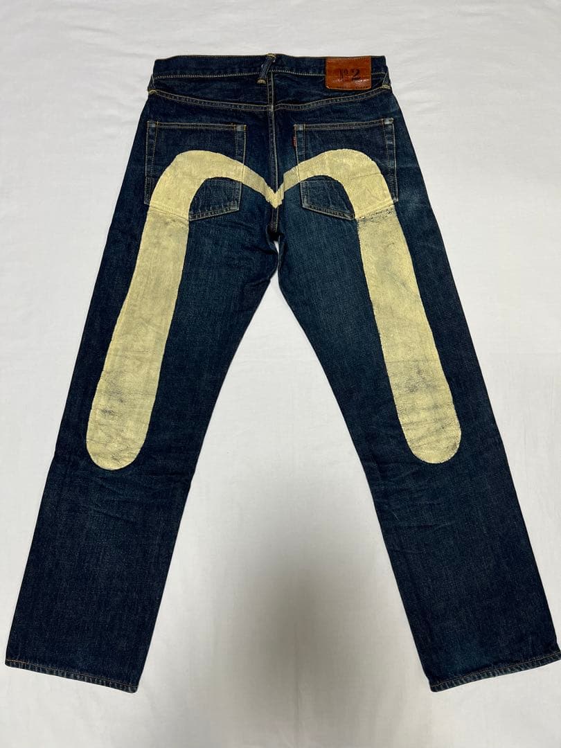 EVISU No.2 2000 31×35 白大黒 ビックカモメ 虎耳 ホワイト EVISU エヴィス 大黒 デニム ジーンズ ビックカモメ 白カモメ2｜Yahoo