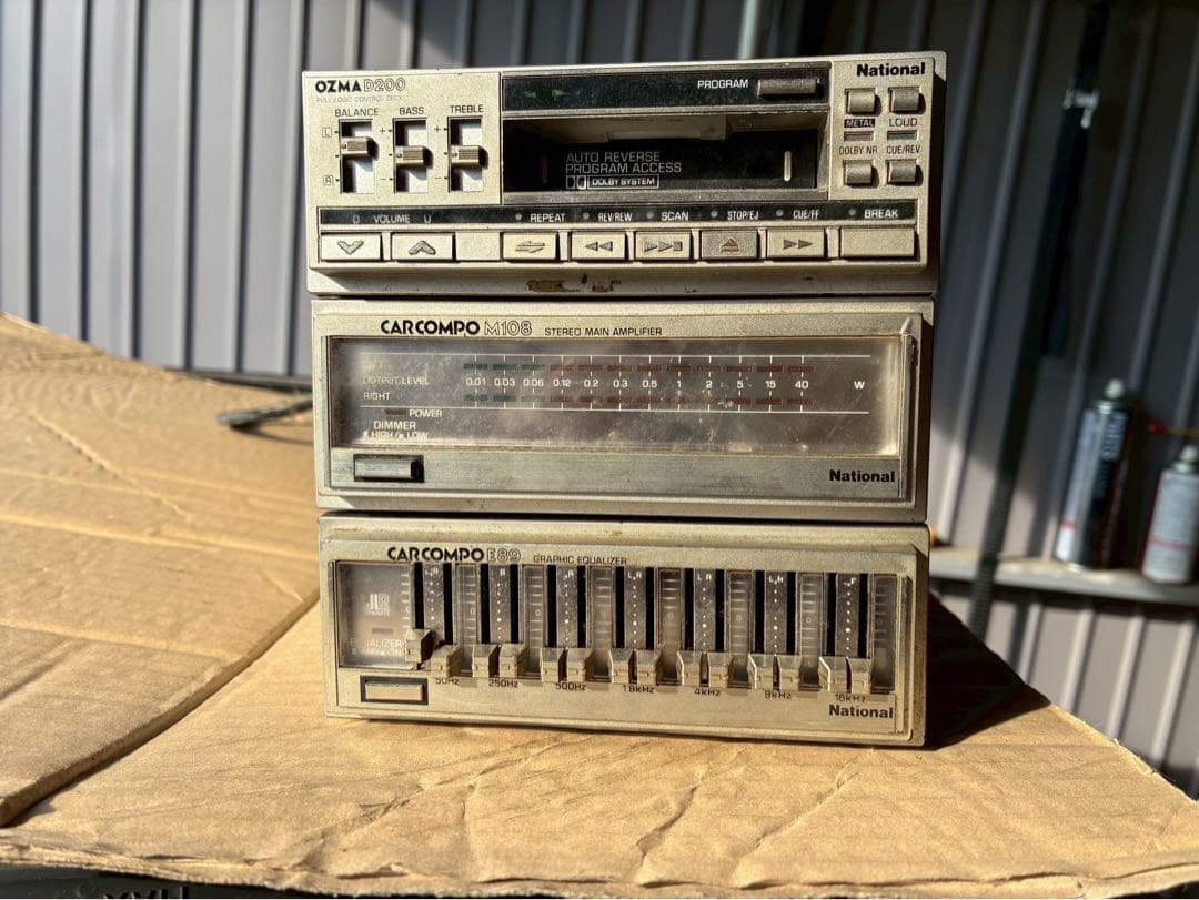 旧車　コンポ　ナショナル　カーオディオ Yahoo!オークション -「§ナショナル」(カーオーディオ) の落札相場