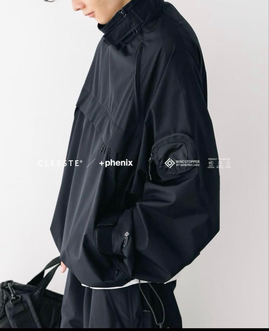 Clesste GTX CITY KAYAK JACKET ブラック サイズ1 CLESSTE x +PHENIX WINDSTOPPER® BY GORE-TEX LABS CITY KAYAK JACKET