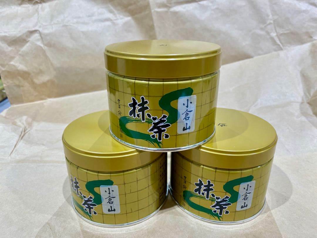 京都宇治抹茶　山政小山園　小倉山150g ×3缶セット MATCHA 抹茶 小倉山 150g缶 山政小山園 京都 宇治 | 抹茶150g缶 - CHATOWA 茶