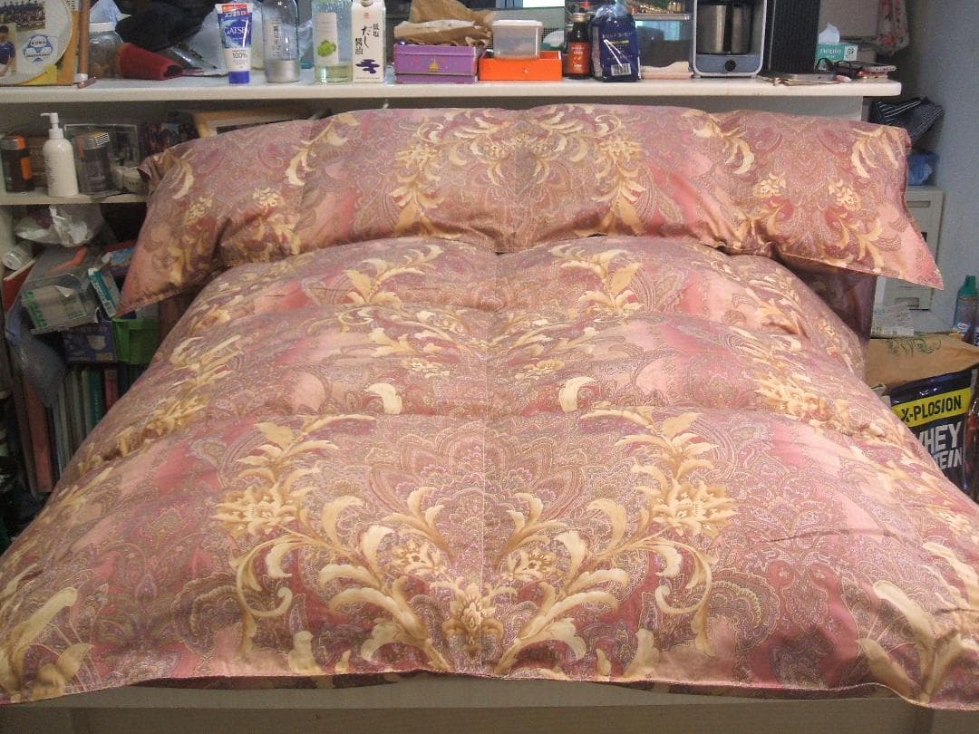 新品＊日本羽毛協同組合保証＊三ツ星＊ダウン1，2キロに増量＊羽毛