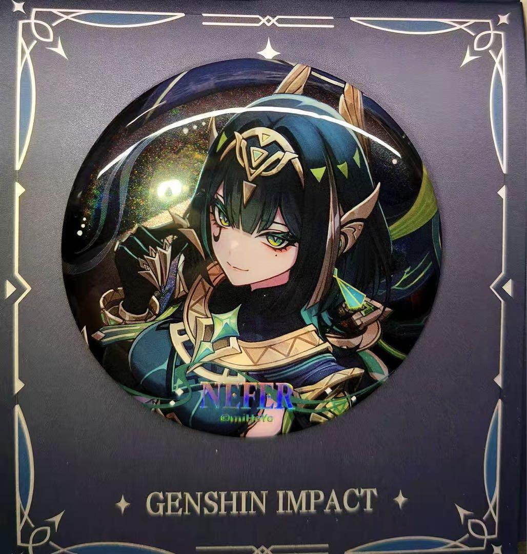 公式正規品 ネフェル 缶バッジ 空月の歌 原神 - メルカリ