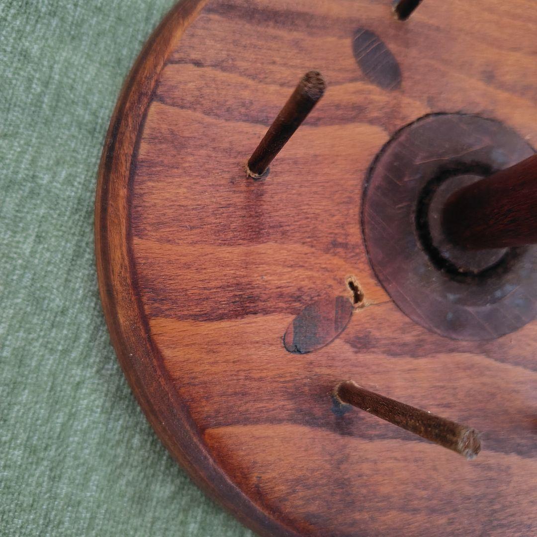 英国アンティーク 木製糸巻きホルダーとボビンスタンドセット - メルカリ