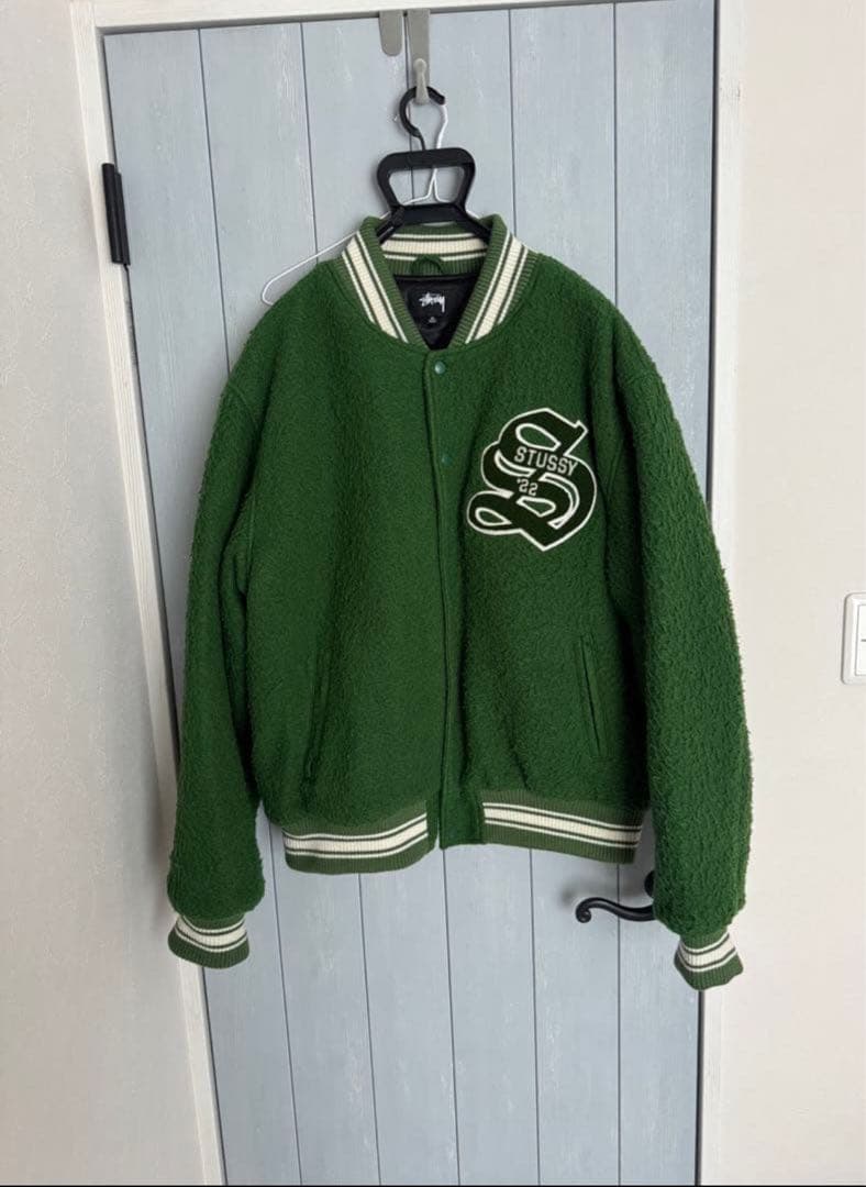 ジャケット・アウター Stussy Casentino Wool Varsity Jacket XL Buy Stussy Casentino Wool Varsity Jacket 'Green' - 115678 GREN | GOAT