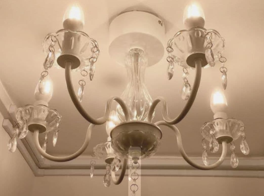 IKEA FYRTIO フッティオ シャンデリア 5アーム ホワイト - メルカリ