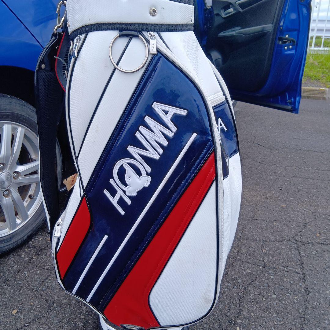 HONMA ゴルフバッグ9型5分割カバーネームプレート付画像追加の通販はau