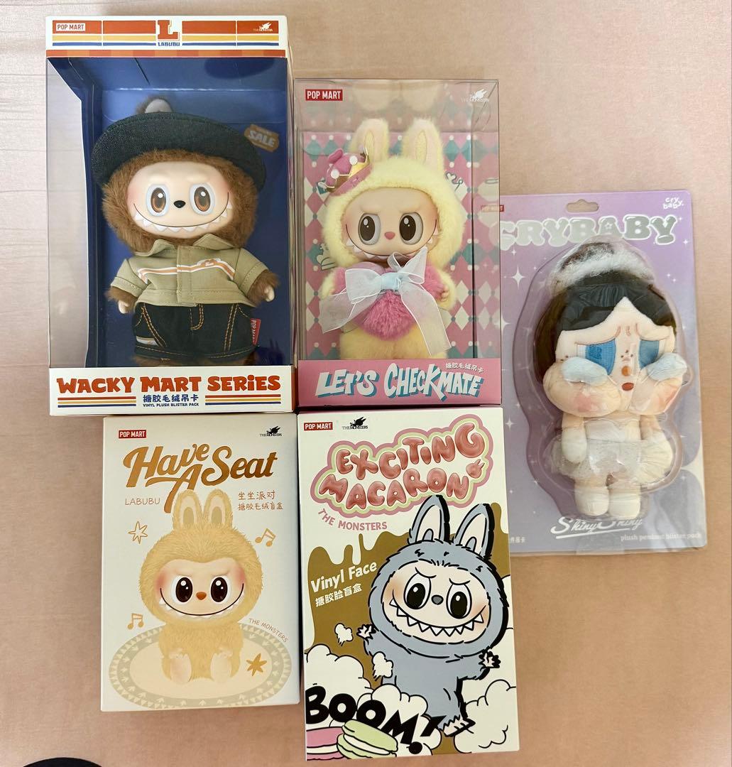新品未開封POP MART まとめ売り Labubu / Crybaby 5点 - メルカリ