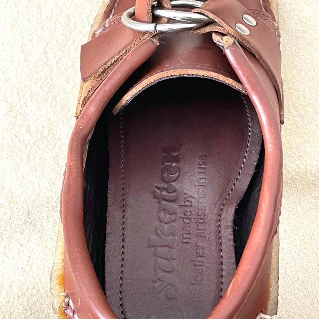 ユケテン センターリング モック モカシン レザー シューズ US8 26cm