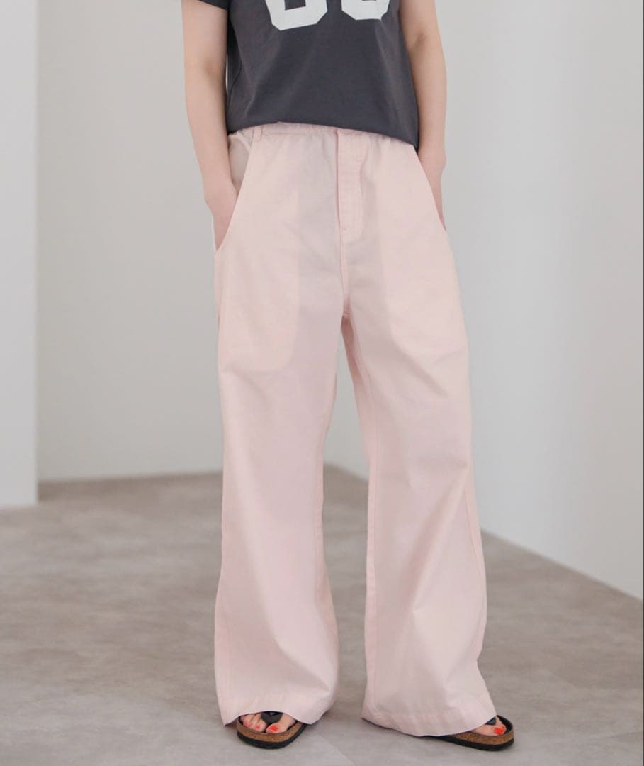 Spick & Span ピンク チノパン 追加》ギャザーチノ（チノパンツ）｜Spick and Span（スピック＆スパン