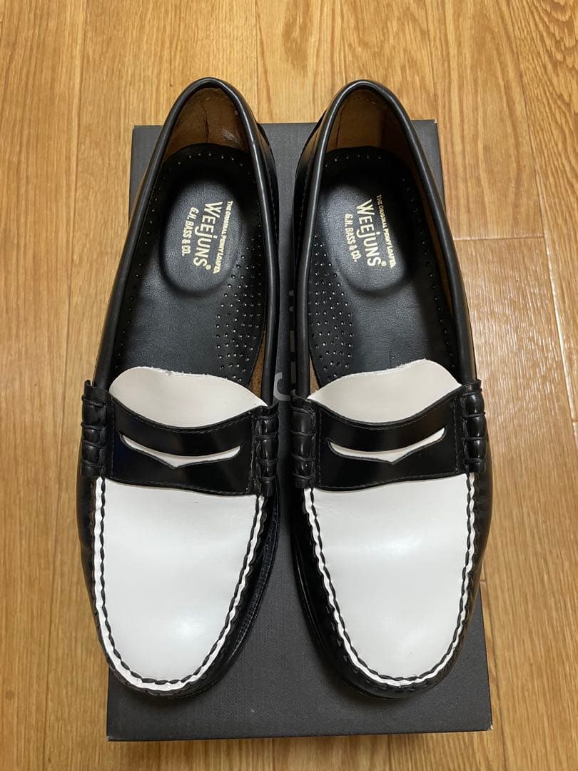 G.H.BASS Weejuns ペニーローファー 白黒