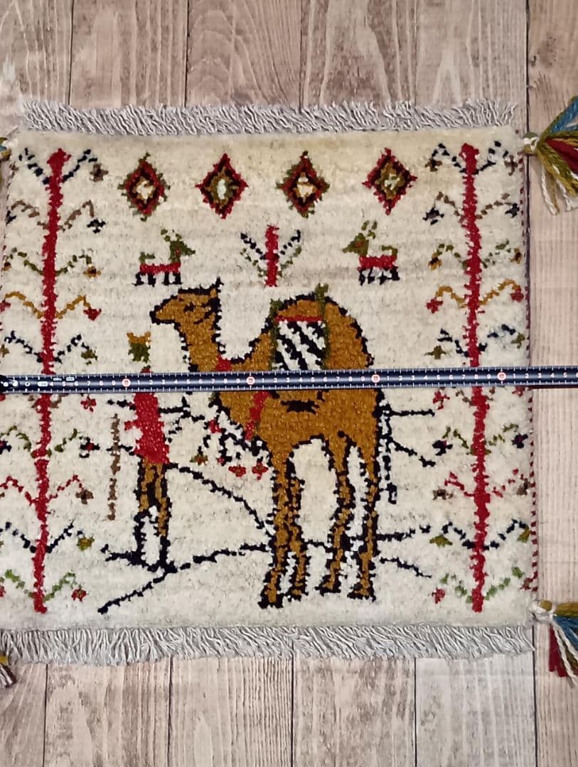 ヨーセイゲン様専用】ペルシャ絨毯 ギャッベ 座布団 手織り イラン(52)